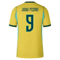Nike Men's Brazil Joao Pedro Match Authentic Home Jersey 2026 (Yellow/Teal)