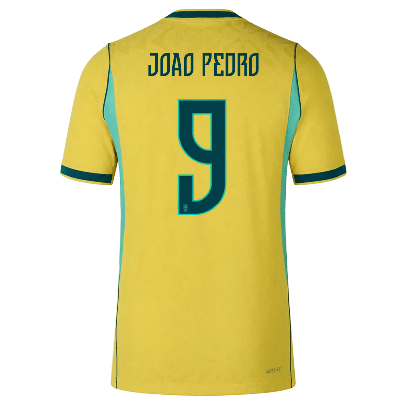 Nike Men's Joao Pedro Match Authentic Home Jersey 2026 (Yellow/Teal) | SoccerWearhouse