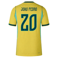 Nike Men's Brazil Joao Pedro Match Authentic Home Jersey 2026 (Yellow/Teal)
