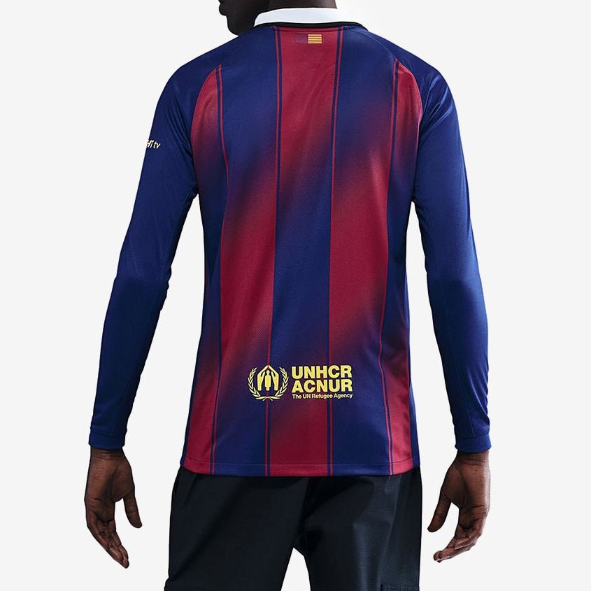 Nike Men's Lamine Yamal Barcelona 25/26 Long Sleeve Home Jersey w/ La
