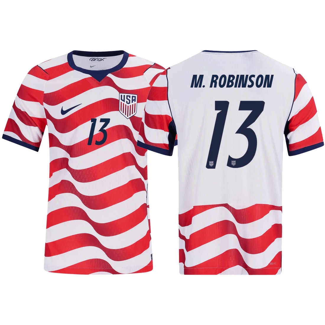 Nike Mens M. Robinson United States Match Authentic Home Jersey 2026 (Sail/Midnight Navy) | SoccerWearhouse