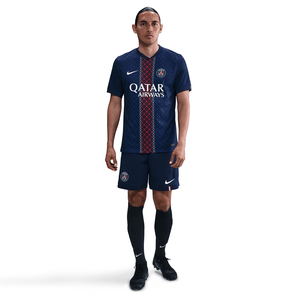 Nike Men's Mbaye Paris Saint - Germain Authentic Home Jersey 25/26 w/ Champions League Patches (Navy) | SoccerWearhouse