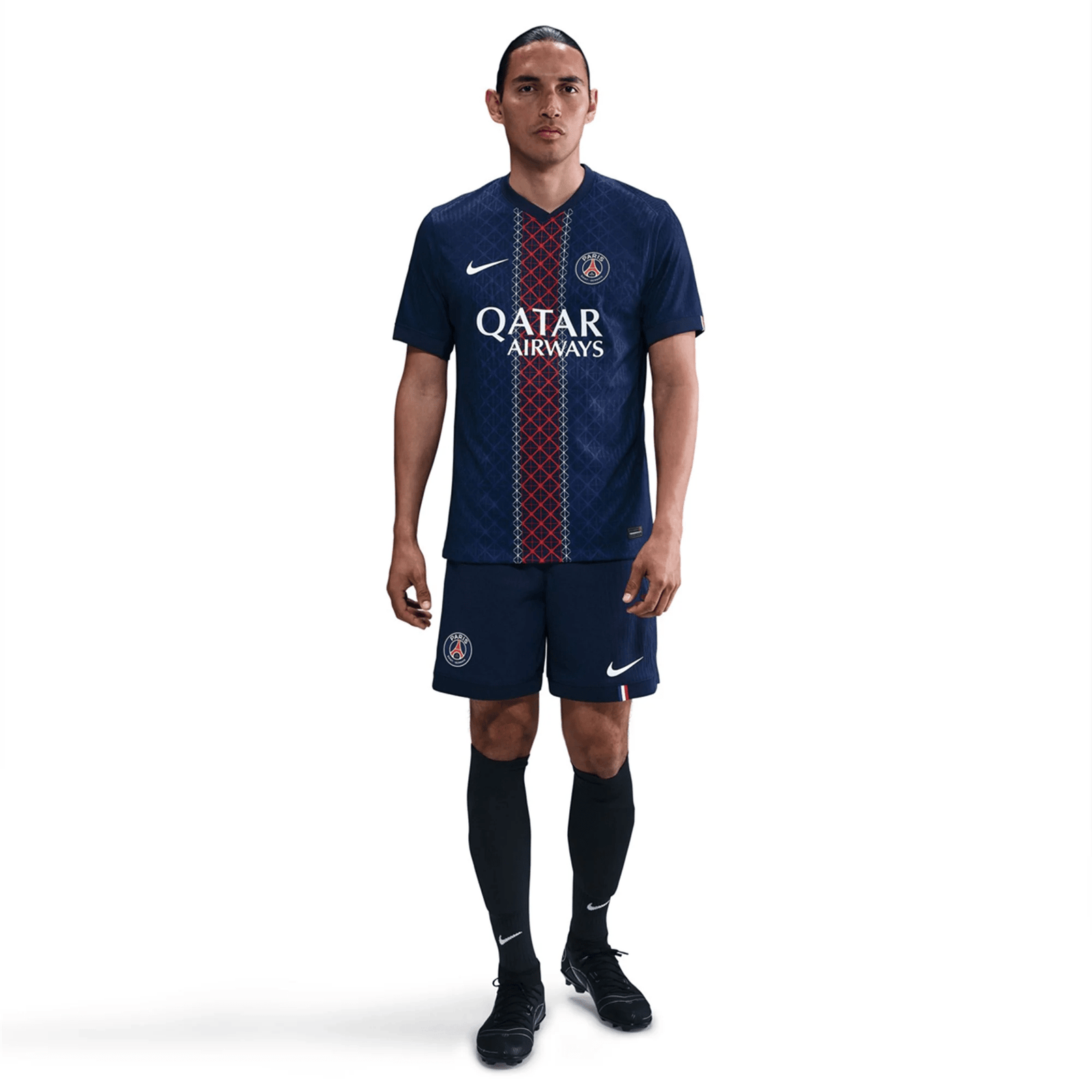 Nike Men's Mbaye Paris Saint - Germain Authentic Home Jersey 25/26 w/ Champions League Patches (Navy) | SoccerWearhouse