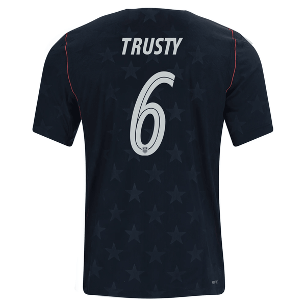 Nike Mens United States Auston Trusty Away Stadium Jersey 2026 (Dark O