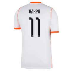 Nike Mens Netherlands Cody Gakpo Away Jersey 2026 (White/Hyper Crimson