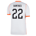 Nike Mens Netherlands Denzel Dumfries Away Jersey 2026 (White/Hyper Crimson)