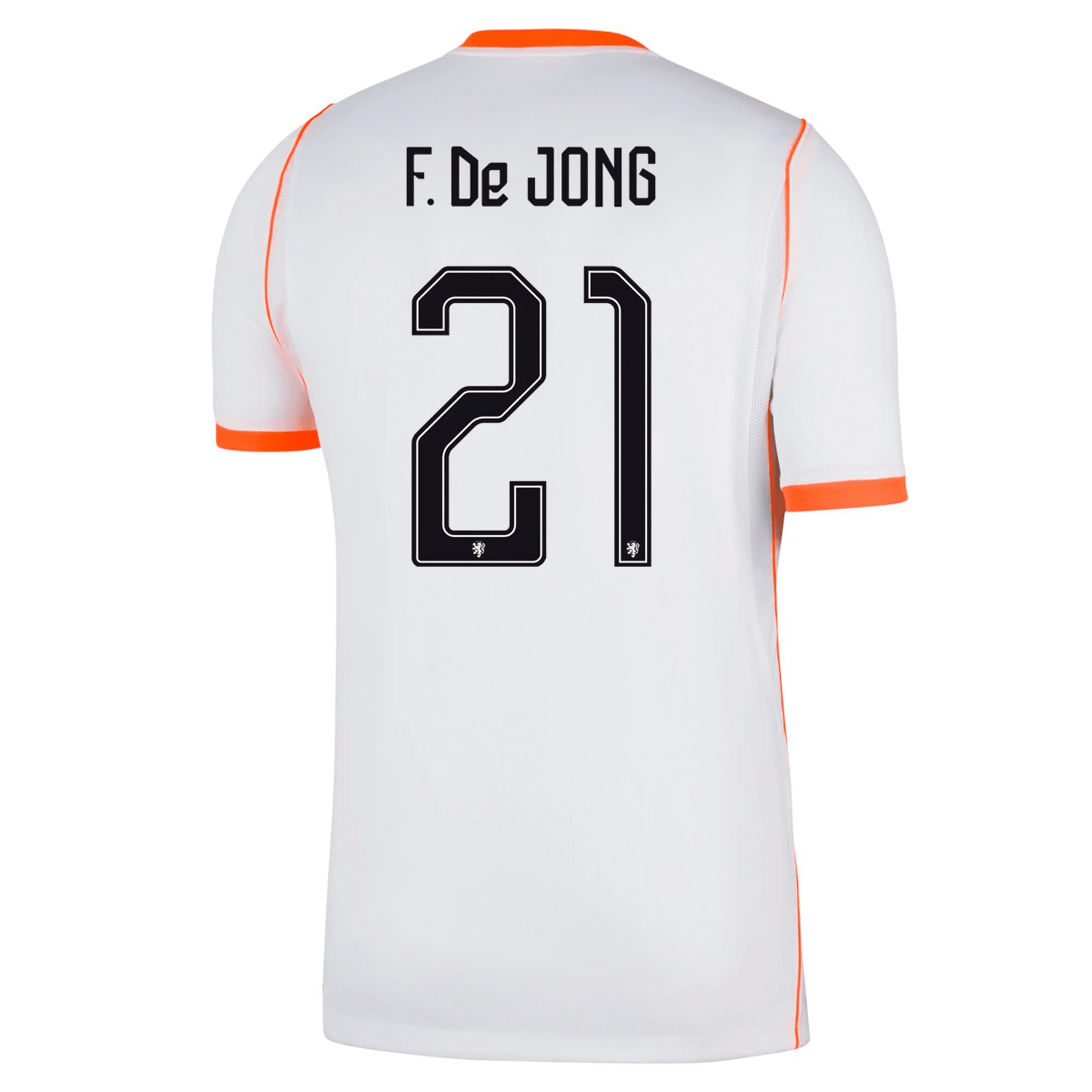 Nike Mens Netherlands Frenkie De Jong Away Jersey 2026 (White/Hyper Crimson) | SoccerWearhouse