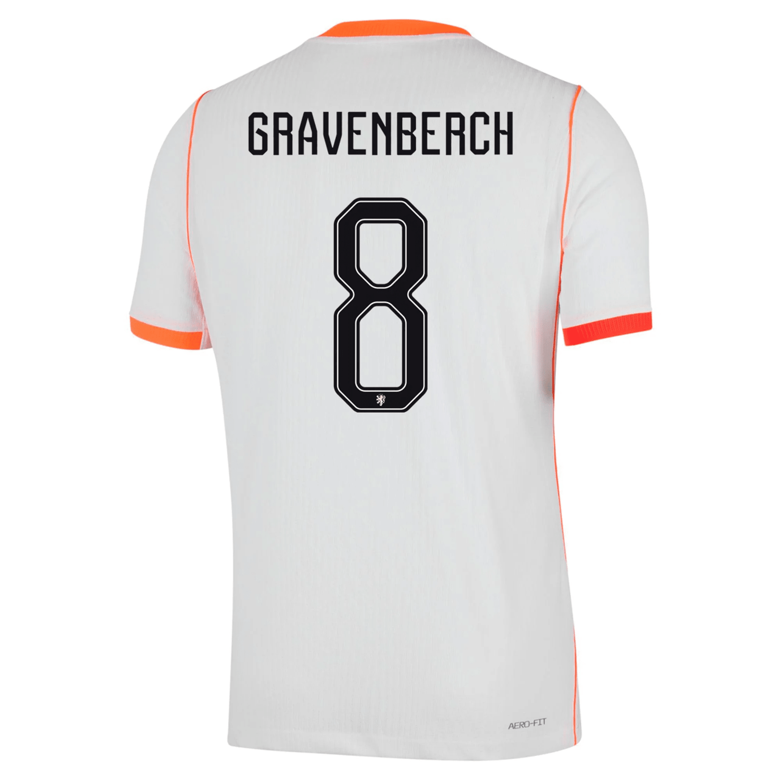 Nike Mens Netherlands Ryan Gravenberch Match Authentic Away Jersey 2026 (White/Hyper Crimson) | SoccerWearhouse