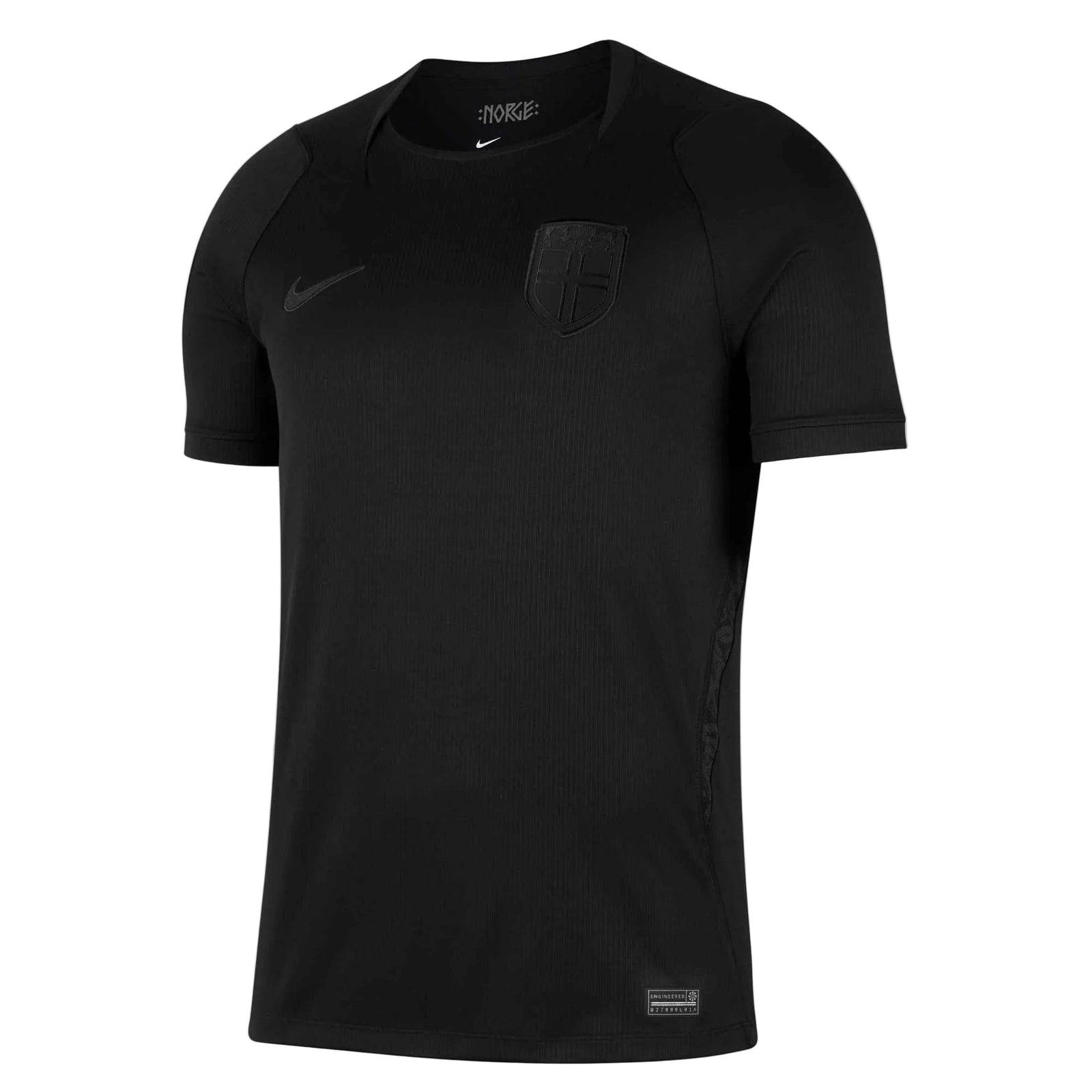Nike Men's Norway 2026 Away Stadium Jersey (Black/Black) | SoccerWearhouse