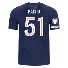 Nike Men's Pacho Paris Saint-Germain Authentic Home Jersey 25/26 w/ Ch