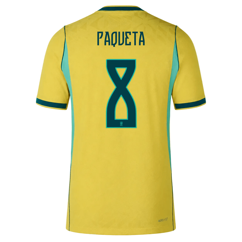 Nike Men's Paqueta Match Authentic Home Jersey 2026 (Yellow/Teal) | SoccerWearhouse