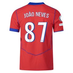 Nike Men's Paris Saint-Germain Authentic João Neves Third Jersey w/ Ch