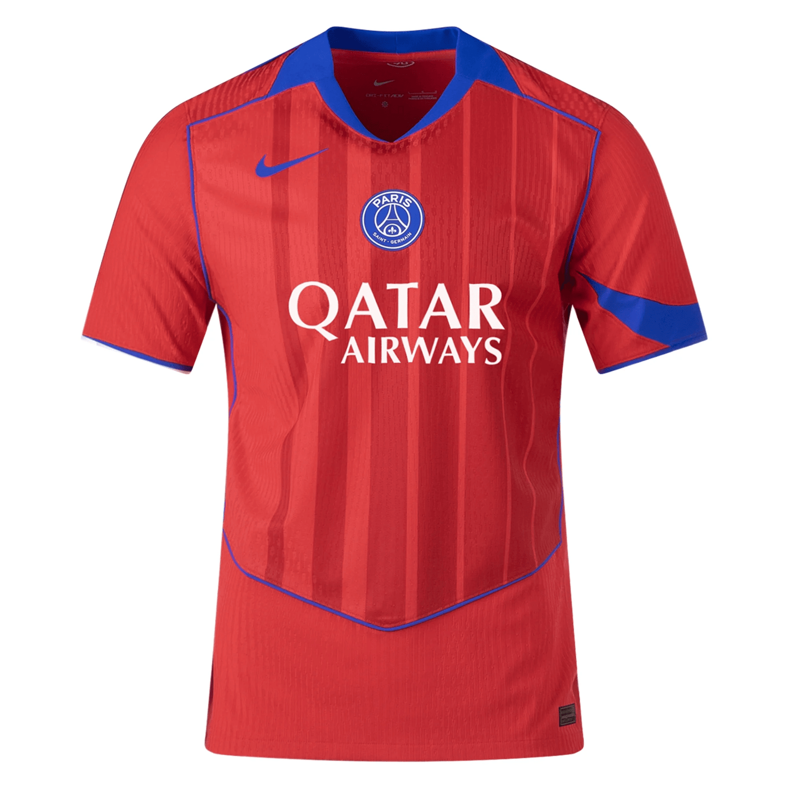 Nike Men's Paris Saint - Germain Authentic Third Jersey 25/26 (Sport Red/Hyper Royal) | SoccerWearhouse