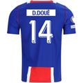 Nike Mens Paris Saint-Germain Désiré Doué Home Jersey w/ Champions League Patches 26/27 (Blue/White/Red)