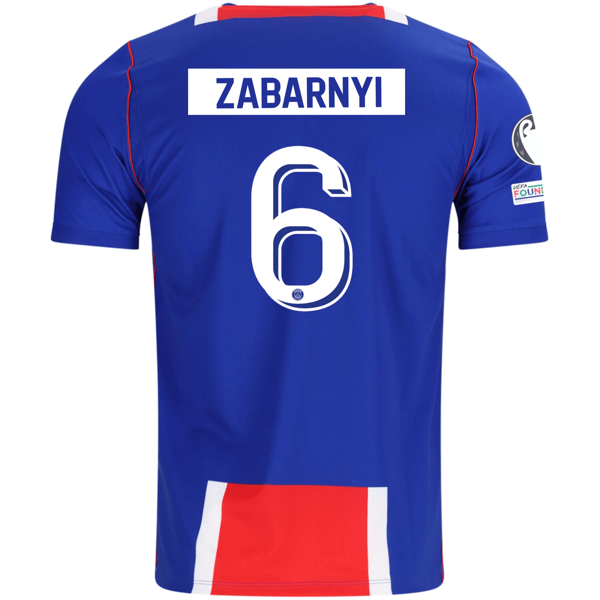 Nike Mens Paris Saint-Germain Illia Zabarnyi Home Jersey w/ Champions League Patches 26/27 (Blue/White/Red) | SoccerWearhouse