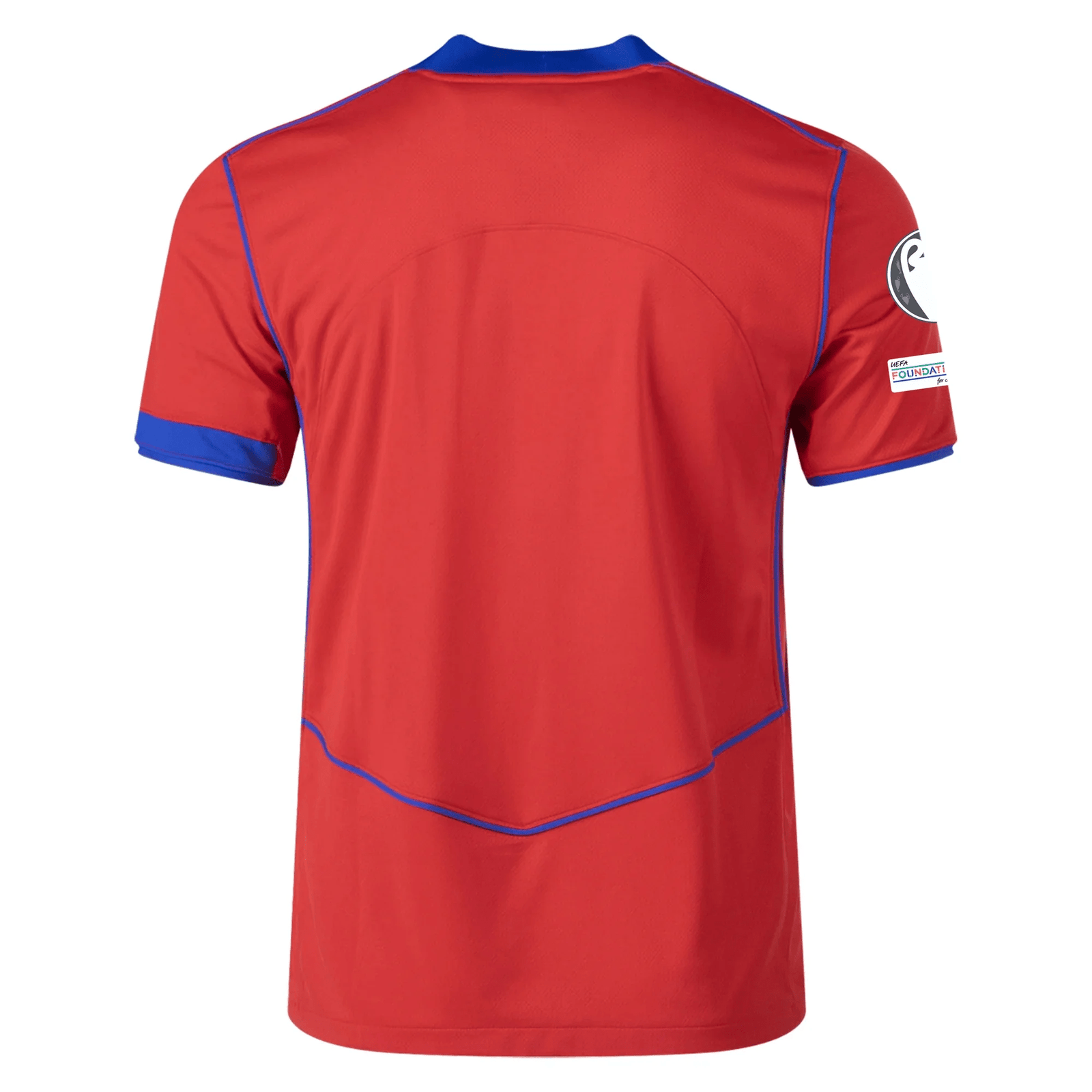 Nike Men's Paris Saint - Germain João Neves T90 Third Jersey w/ Champions League Patches 25/26 (Sport Red/Hyper Royal) | SoccerWearhouse