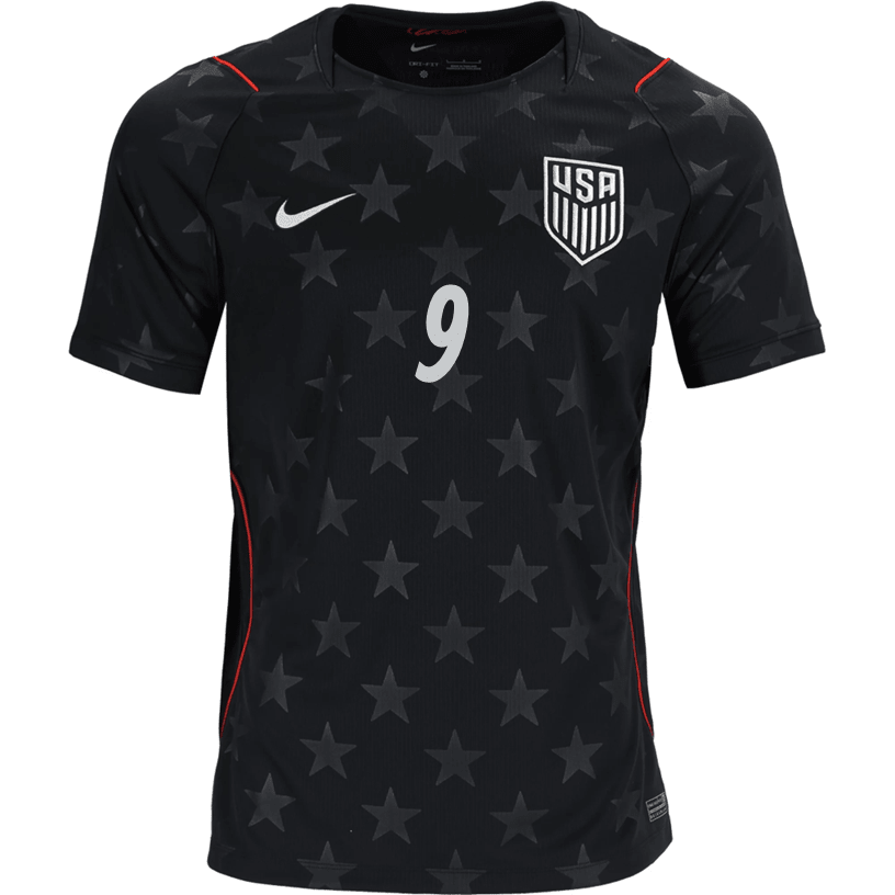 Nike Mens Pepi United States Away Stadium Jersey 2026 (Dark Obsidian/Pure Platinum) | SoccerWearhouse