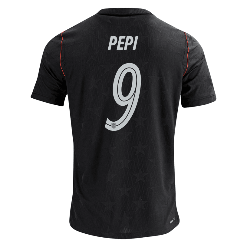 Nike Men's Pepi United States Match Authentic Away Jersey 2026 (Dark Obsidian/Pure Platinum) | SoccerWearhouse