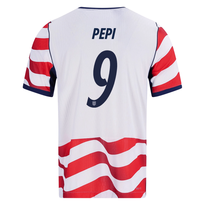 Nike Mens Pepi United States Match Authentic Home Jersey 2026 (Sail/Midnight Navy) | SoccerWearhouse