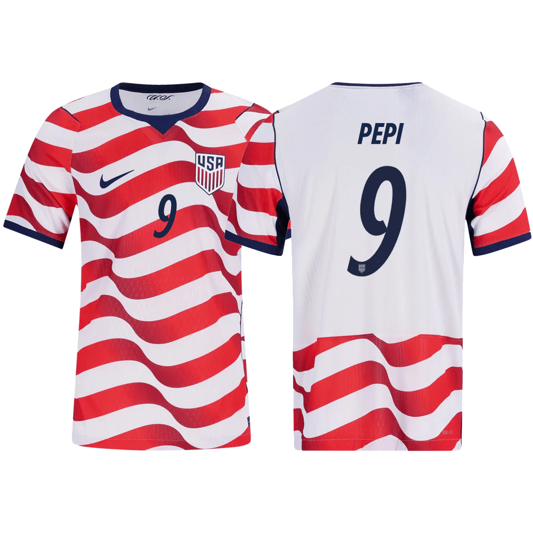 Nike Mens Pepi United States Match Authentic Home Jersey 2026 (Sail/Midnight Navy) | SoccerWearhouse