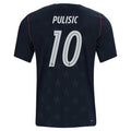 Nike Mens Christian Pulisic United States Away Stadium Jersey 2026 (Dark Obsidian/Pure Platinum)