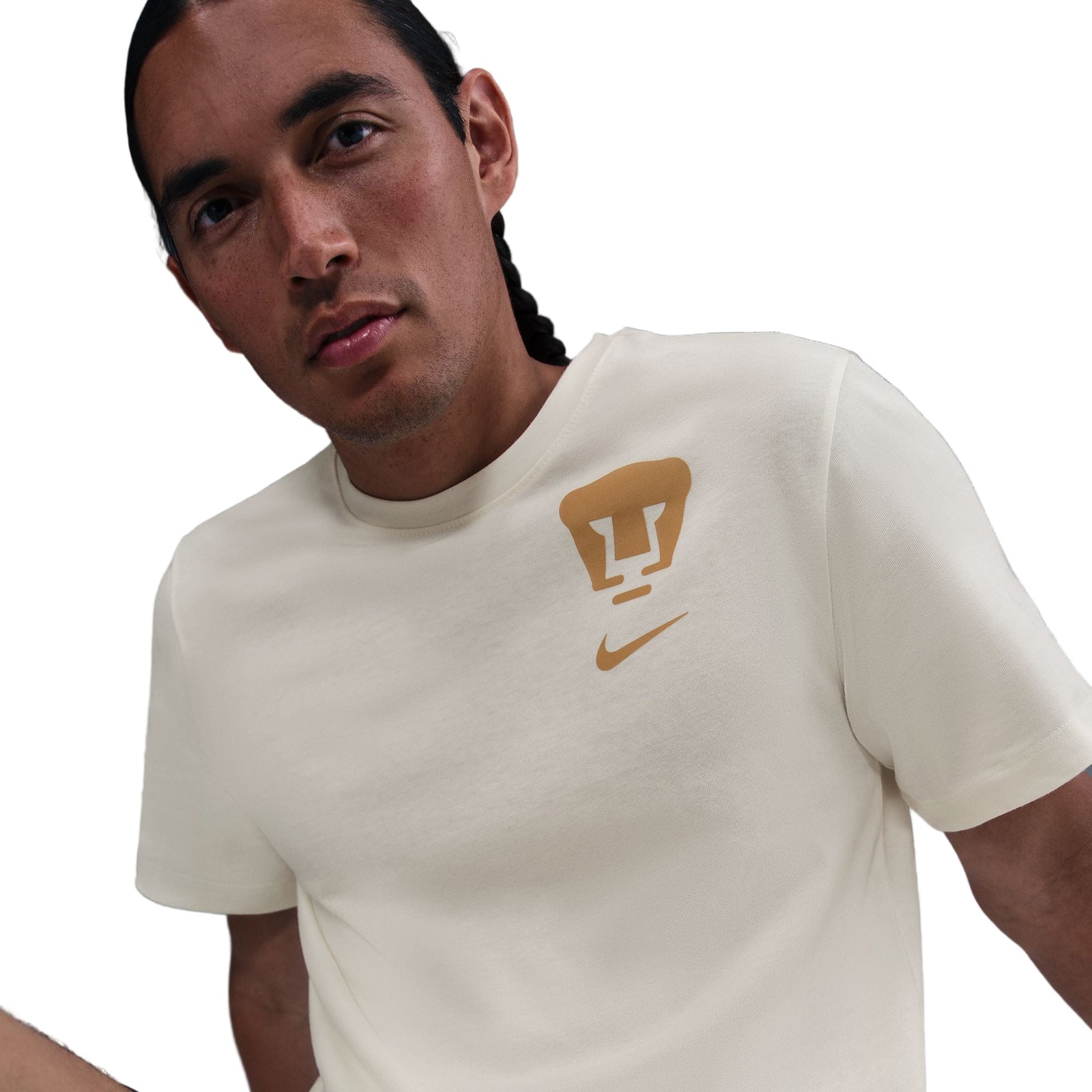 Nike Men's Pumas Crest Logo T-Shirt (Sail Off White) | SoccerWearhouse
