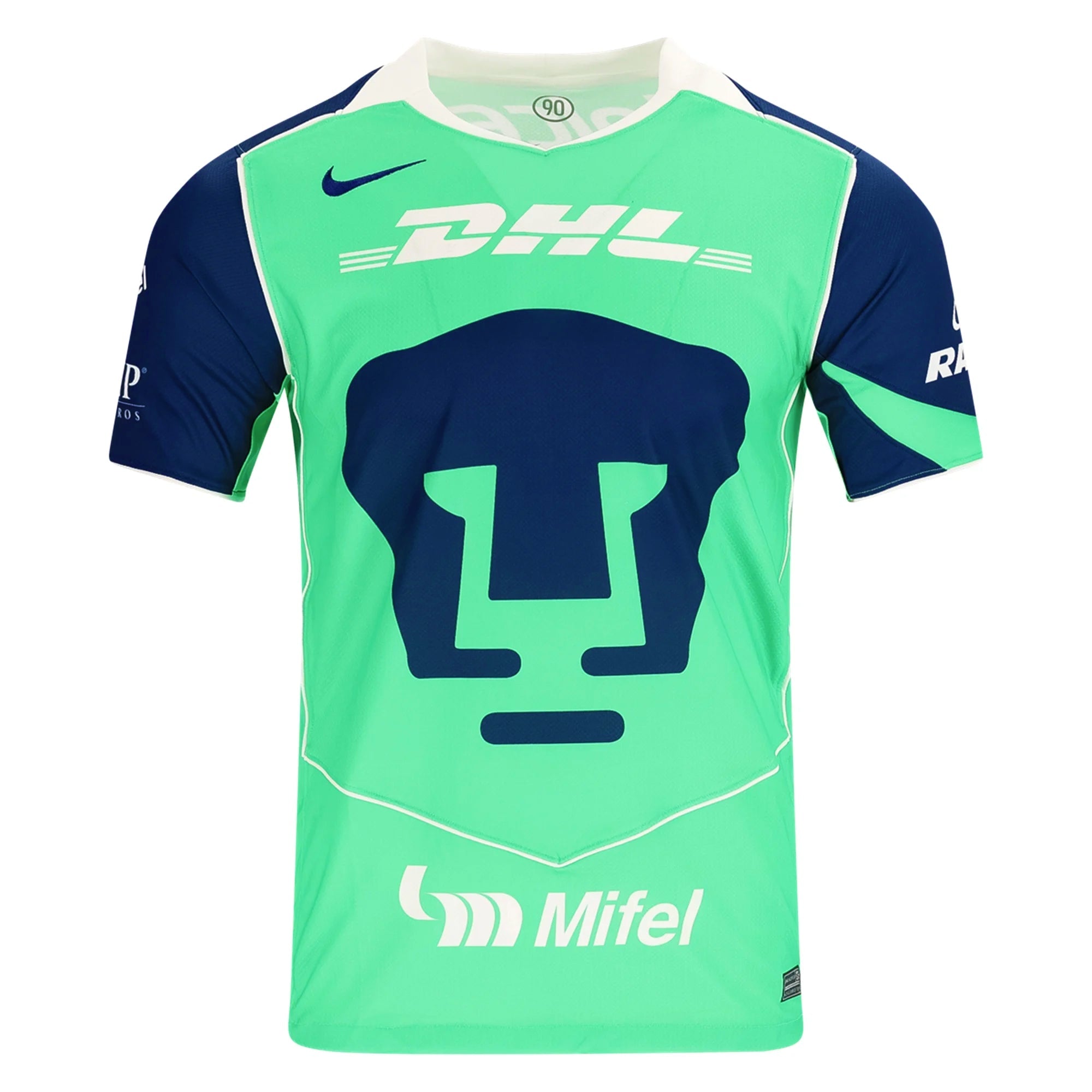 Nike Men's Pumas UNAM 25/26 T90 Third Jersey (Green Shock/Blue Void/Wh