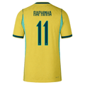 Nike Men's Brazil Raphinha Match Authentic Home Jersey 2026 (Yellow/Teal)