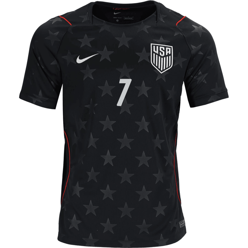 Nike Mens Reyna United States Away Stadium Jersey 2026 (Dark Obsidian/Pure Platinum) | SoccerWearhouse