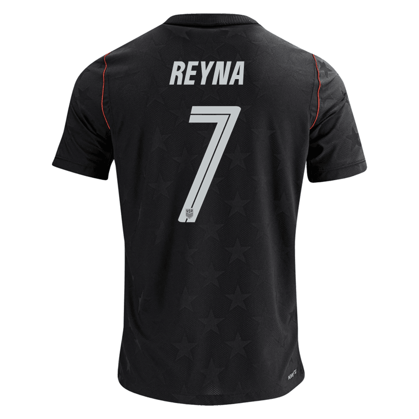 Nike Men's Reyna United States Match Authentic Away Jersey 2026 (Dark Obsidian/Pure Platinum) | SoccerWearhouse