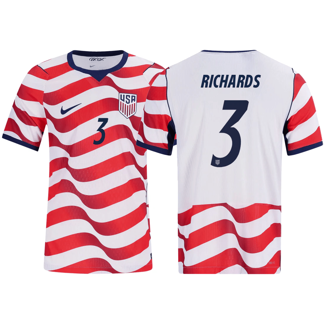 Nike Mens Richards United States Match Authentic Home Jersey 2026 (Sail/Midnight Navy) | SoccerWearhouse
