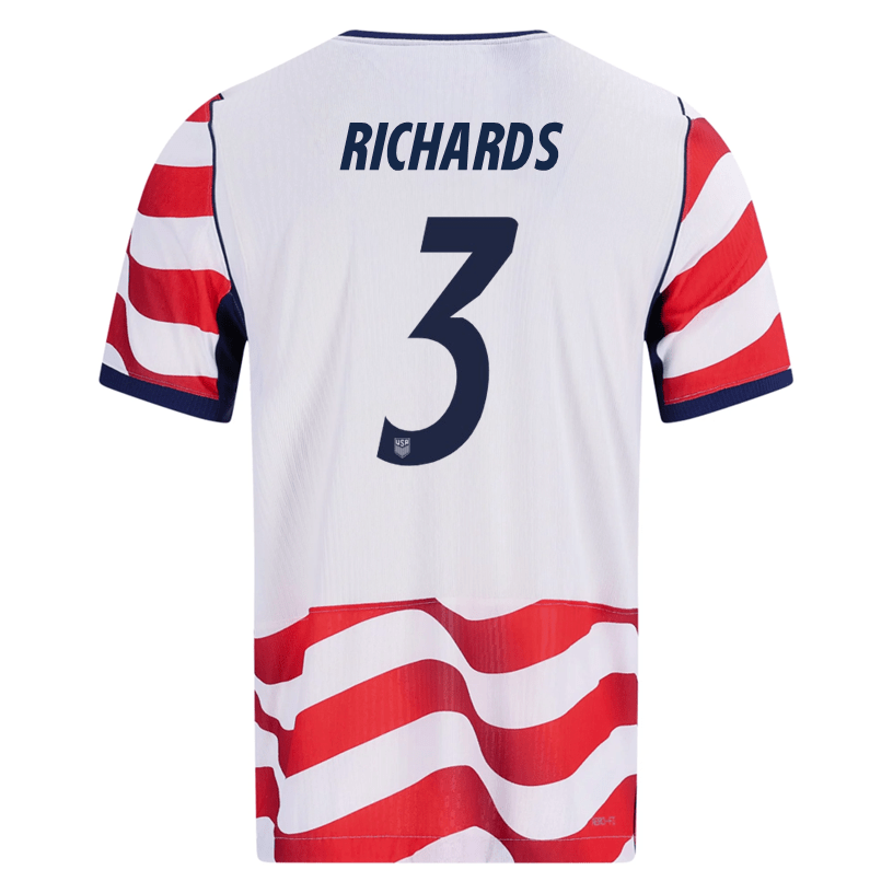 Nike Mens Richards United States Match Authentic Home Jersey 2026 (Sail/Midnight Navy) | SoccerWearhouse