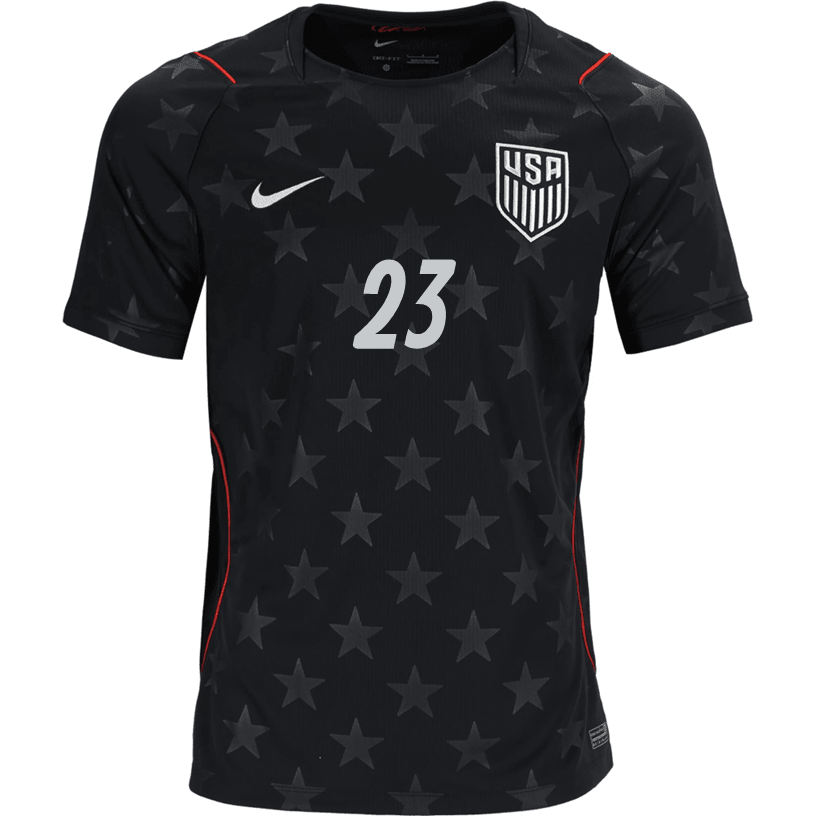 Nike Mens Steffen United States Away Stadium Jersey 2026 (Dark Obsidian/Pure Platinum) | SoccerWearhouse