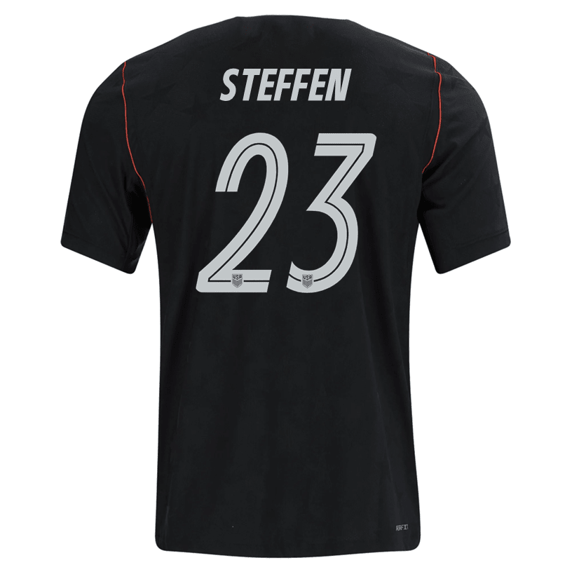 Nike Mens Steffen United States Away Stadium Jersey 2026 (Dark Obsidian/Pure Platinum) | SoccerWearhouse