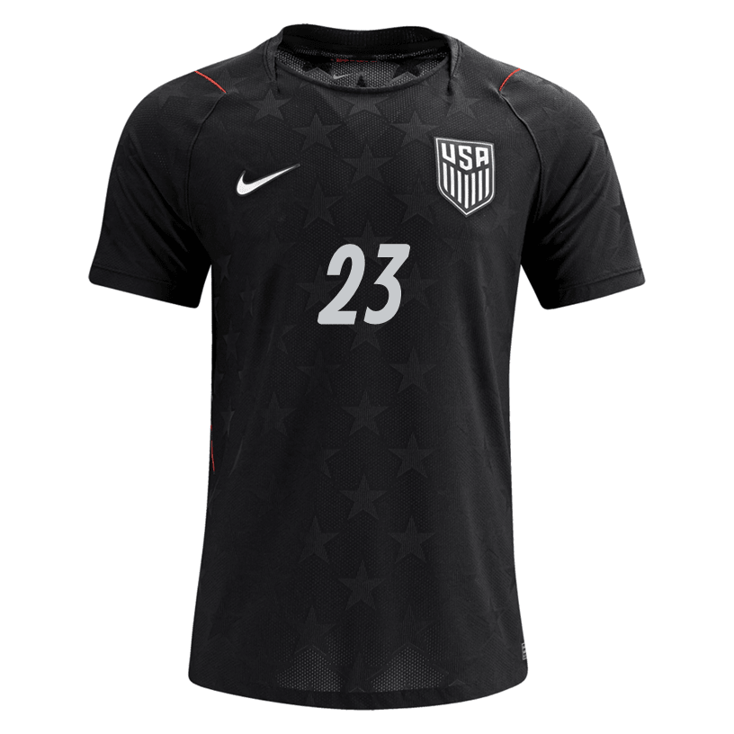Nike Men's United States Joe Scally Match Authentic Away Jersey 2026 (Dark Obsidian/Pure Platinum)