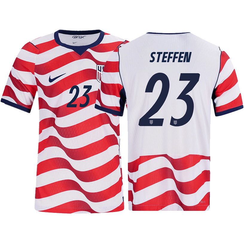 Nike Mens Steffen United States Match Authentic Home Jersey 2026 (Sail/Midnight Navy) | SoccerWearhouse