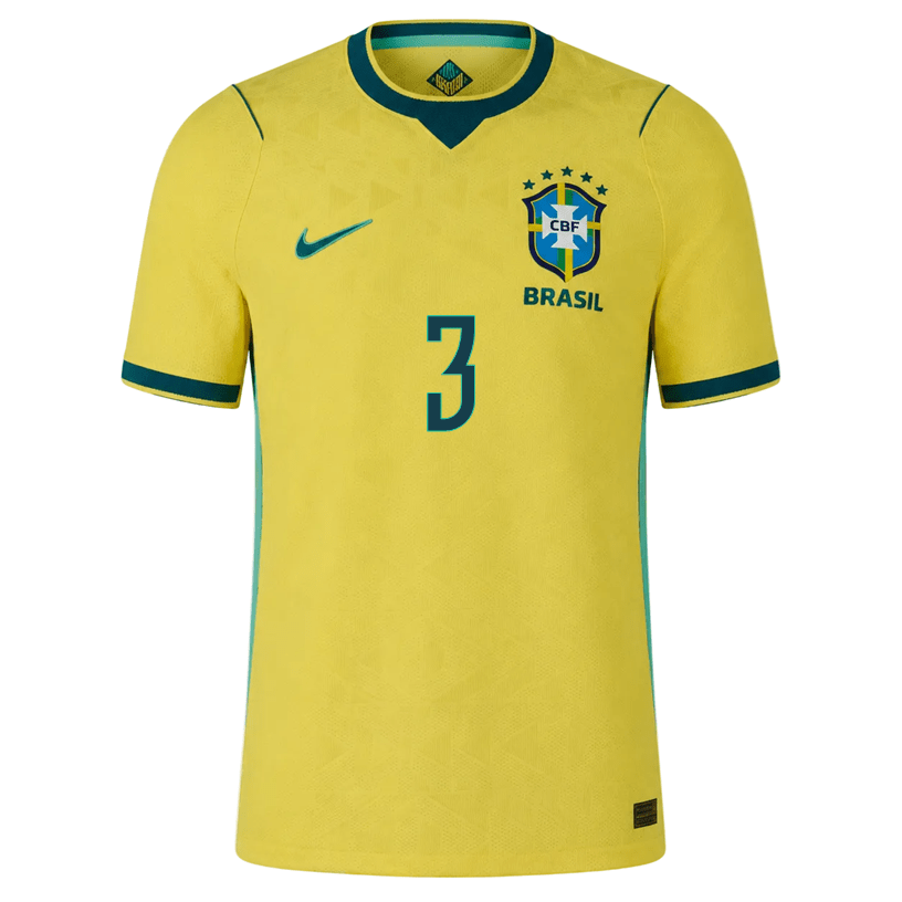Nike Men's T. Silva Match Authentic Home Jersey 2026 (Yellow/Teal) | SoccerWearhouse