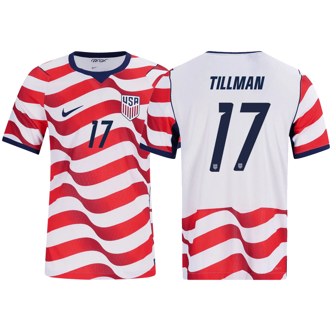 Nike Mens Tillman United States Match Authentic Home Jersey 2026 (Sail/Midnight Navy) | SoccerWearhouse