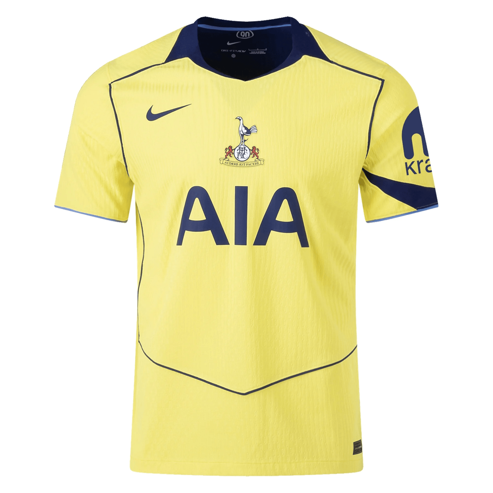 Nike Men's Tottenham Authentic T90 Third Jersey 25/26 (Dynamic Yellow/Blue Void) | SoccerWearhouse