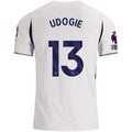 Nike Mens Tottenham Hotspur Destiny Udogie Home Jersey w/ EPL + No Room For Racism 26/27 (White)