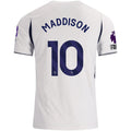Nike Mens Tottenham Hotspur James Maddison Home Jersey w/ EPL + No Room For Racism 26/27 (White)