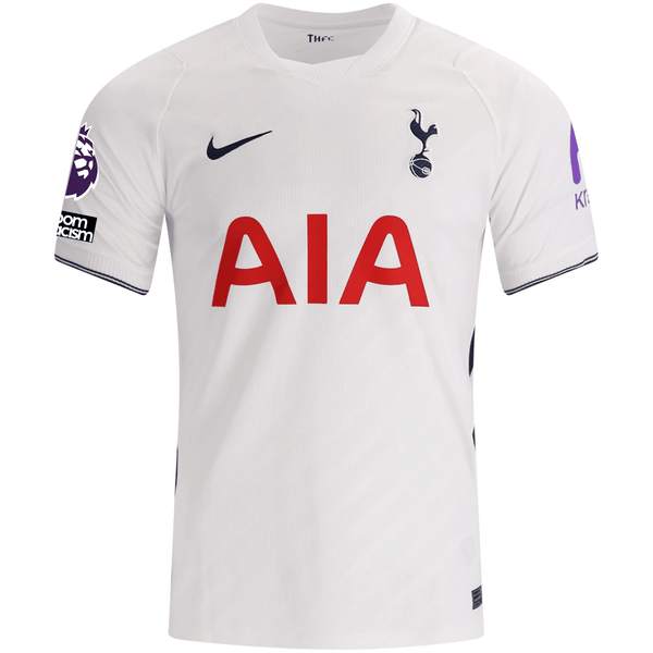 Nike Mens Tottenham Hotspur Lucas Bergvall Home Jersey w/ EPL + No Roo