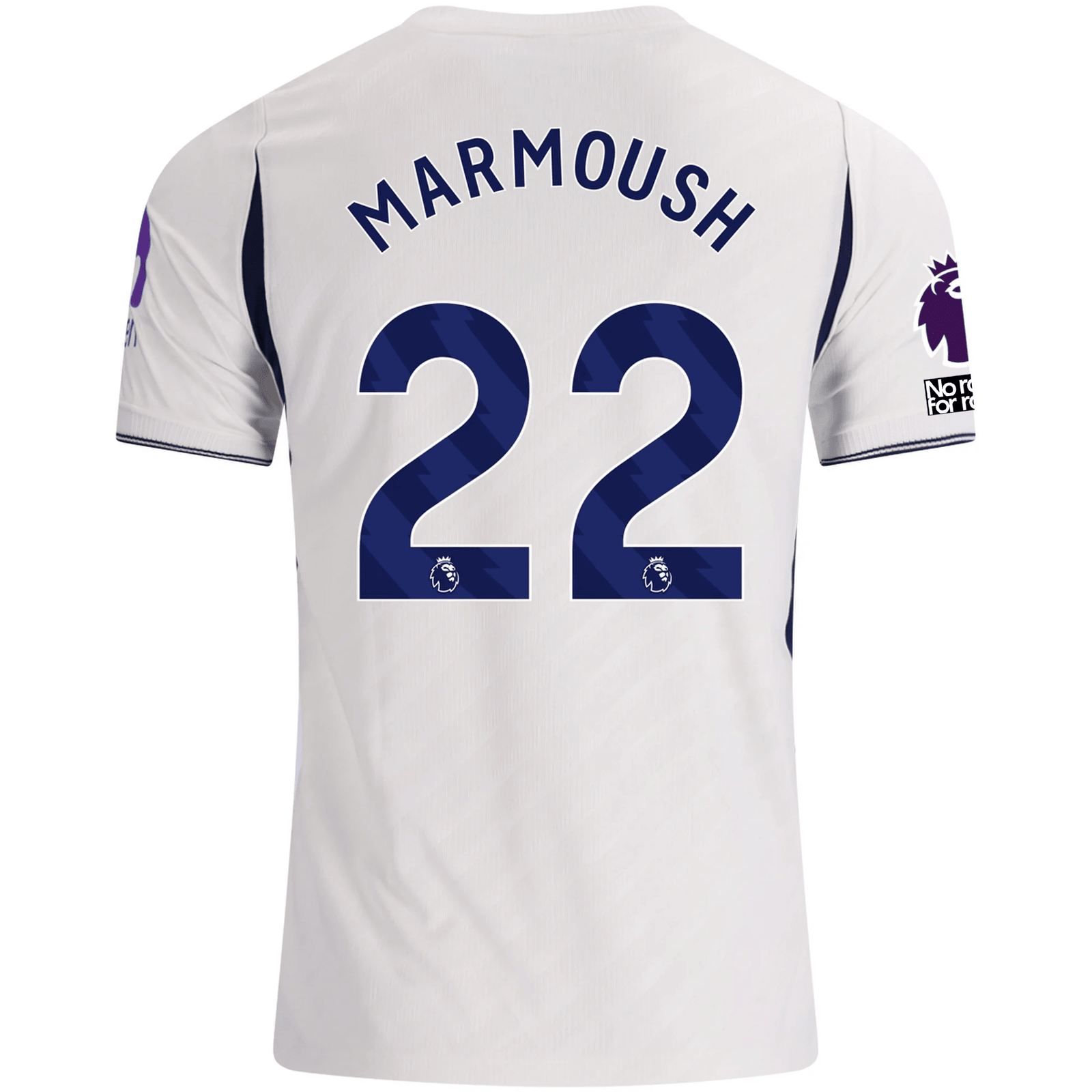 Nike Mens Tottenham Hotspur Omar Marmoush Home Jersey w/ EPL + No Room For Racism 26/27 (White) | SoccerWearhouse