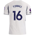 Nike Mens Tottenham Hotspur Sandro Tonali Home Jersey w/ EPL + No Room For Racism 26/27 (White)