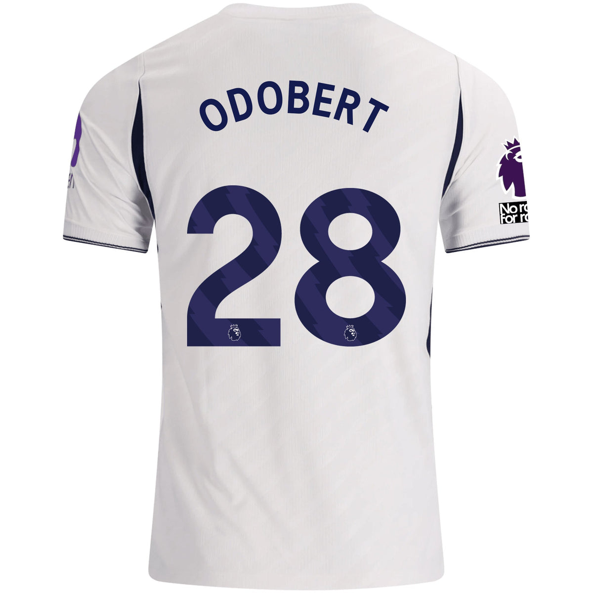 Nike Mens Tottenham Hotspur Wilson Odobert Home Jersey w/ EPL + No Room For Racism 26/27 (White) | SoccerWearhouse