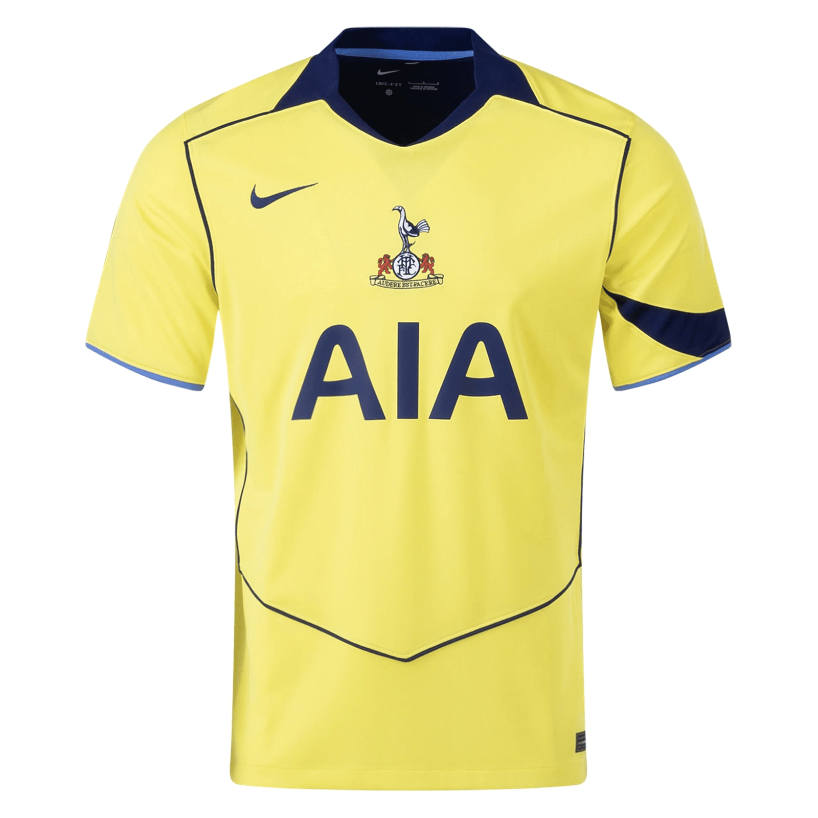 Nike Men's Tottenham T90 Third Jersey 25/26 (Dynamic Yellow/Blue Void) | SoccerWearhouse
