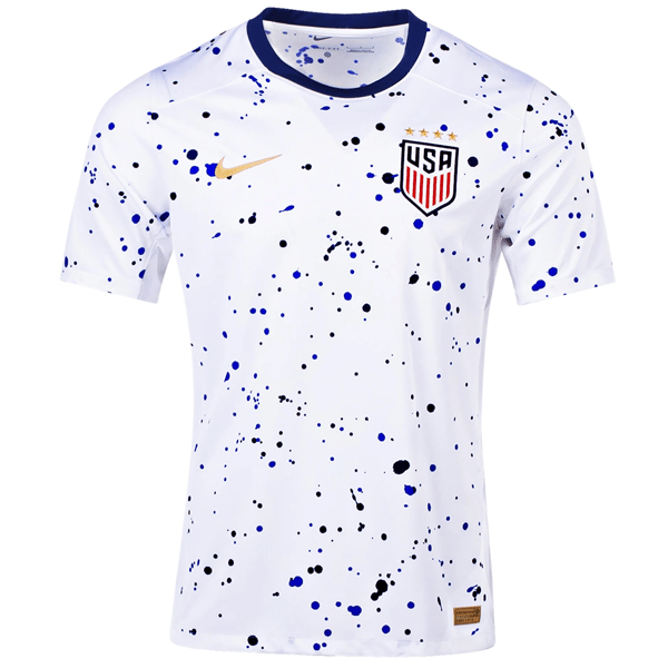 Nike Mens United States 4 Star Home Jersey 23/24 (White/Loyal Blue) | SoccerWearhouse