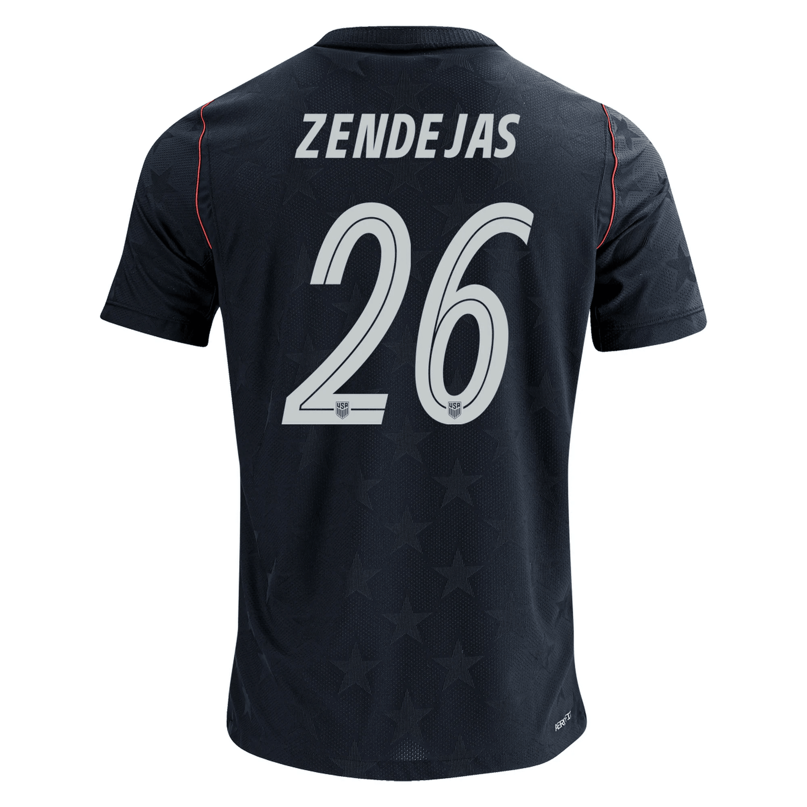 Nike Men's United States Alejandro Zendejas Match Authentic Away Jersey 2026 (Dark Obsidian/Pure Platinum) | SoccerWearhouse