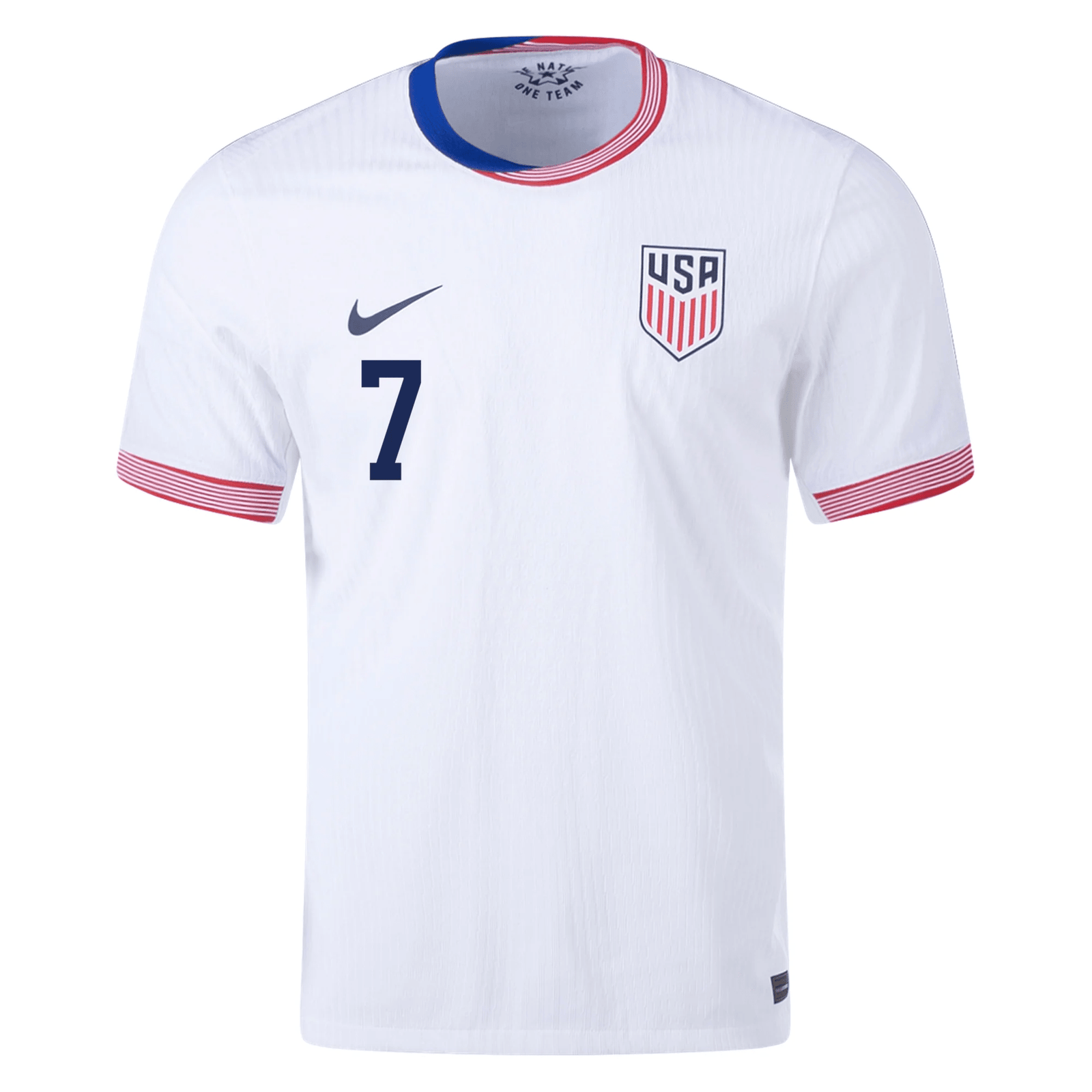 Nike Mens United States Authentic Gio Reyna Match Home Jersey 24/25 (White/Obsidian) | SoccerWearhouse