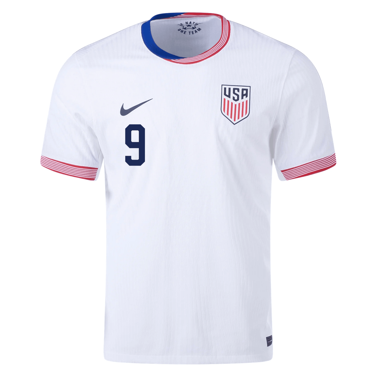 Nike Mens United States Authentic Jesus Ferreira Match Home Jersey 24/25 (White/Obsidian) | SoccerWearhouse